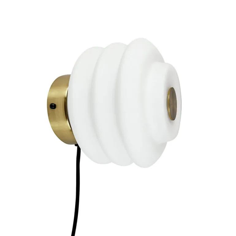 Diva væglampe, opal/messing