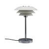 DL20 bordlampe, hvid/krom