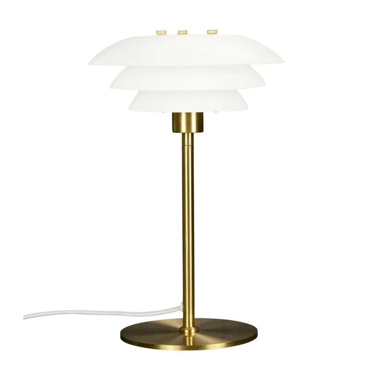 DL20 bordlampe, opal/messing