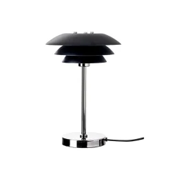 DL20 bordlampe, sort/krom