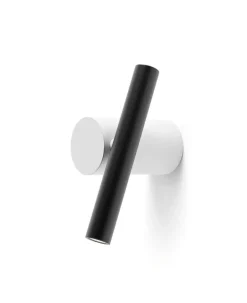 Doi væglampe / loftlampe, hvid/sort