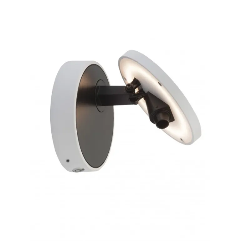 DOT W120 væglampe med lysdæmper, hvid