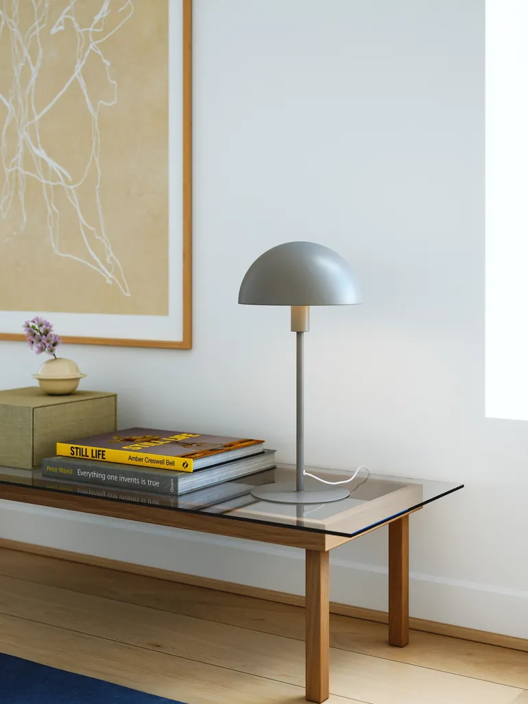 Ellen 20 bordlampe, lys brun