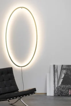 Ellisse væglampe, guld