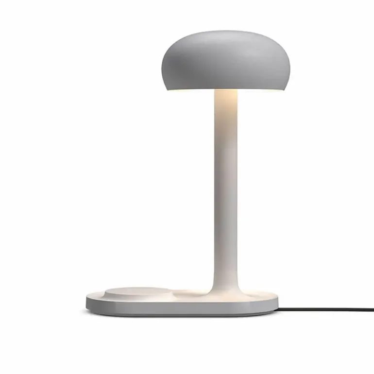 Emendo bordlampe med Qi trådløs oplader, cloud