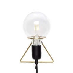 Eureka væglampe, sort/messing