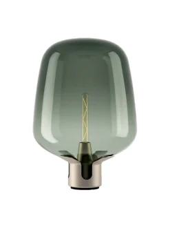 Flar large bordlampe, pearl/turquoise