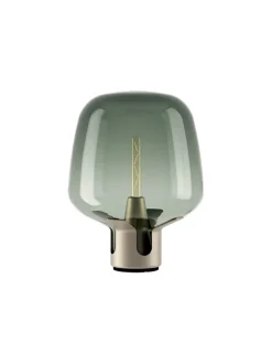 Flar medium bordlampe, pearl/turquoise