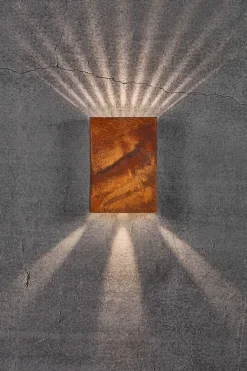 Fold 15 udendørs væglampe LED, corten