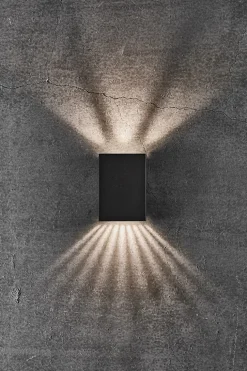 Fold 10 udendørs væglampe LED, sort