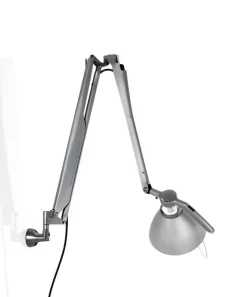 Fortebraccio bordlampe / væglampe arm og skærm, metal