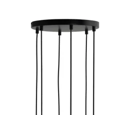 Frandsen baldakin til 6 pendler, mat sort