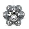 Globe Burst lysekrone, sølv
