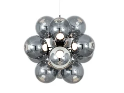 Globe Burst lysekrone, sølv