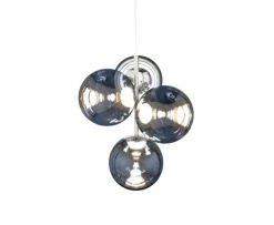 Globe lysekrone mini, sølv