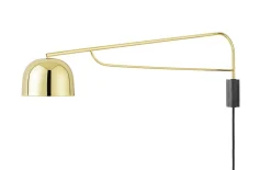 Grant væglampe 111 cm, messing