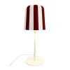 Gry bordlampe, rød/hvid