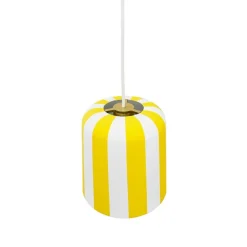 Gry pendel, gul/hvid