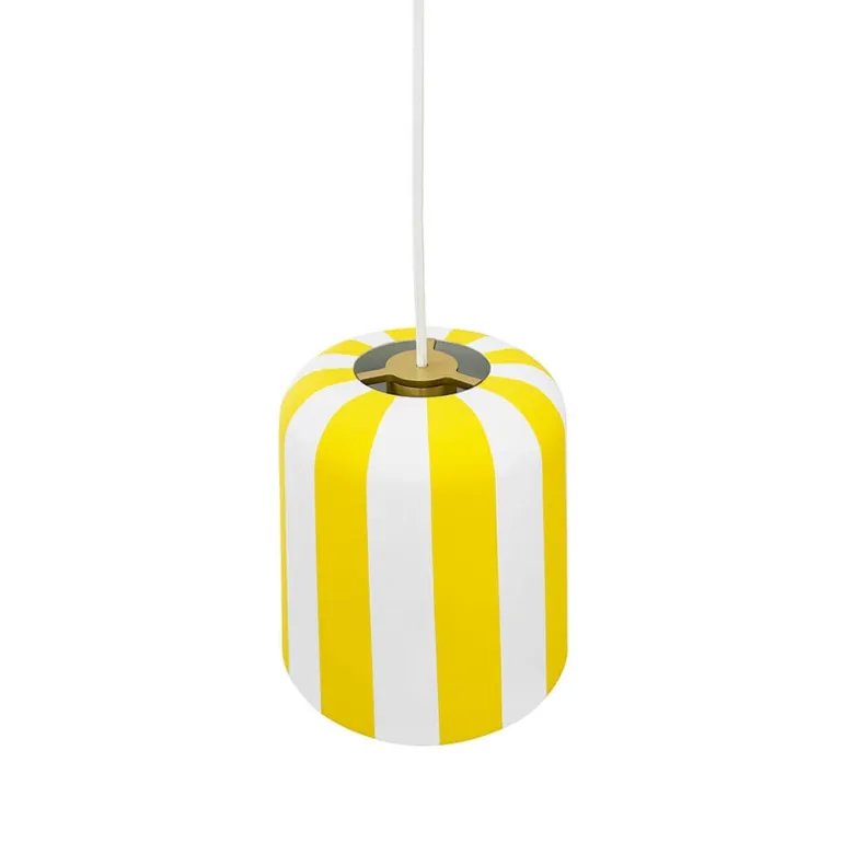 Gry pendel, gul/hvid