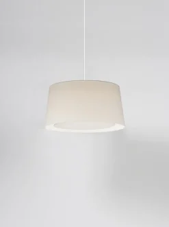 GT6 pendel Ø45, hvid m/hvidt ophæng