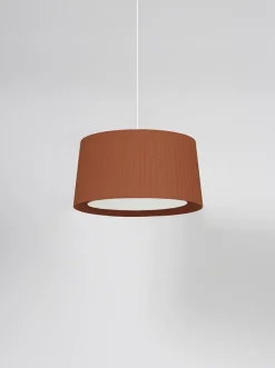 GT6 pendel Ø45, terracotta m/hvidt ophæng