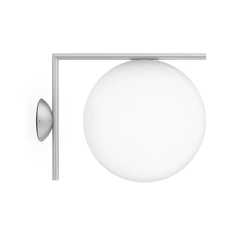 IC Light C/W2 udendørs væglampe/loftlampe, børstet rustfrit stål