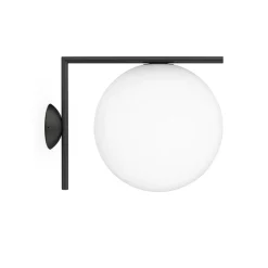 IC Light C/W2 udendørs væglampe/loftlampe, sort