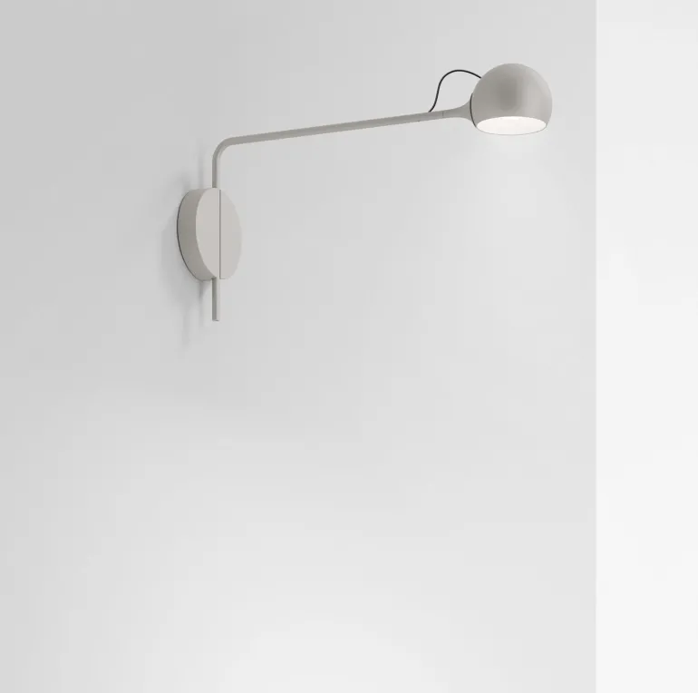 Ixa væglampe hardwired, gråhvid
