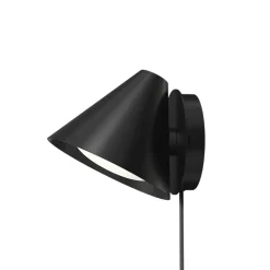 Keglen væglampe, sort