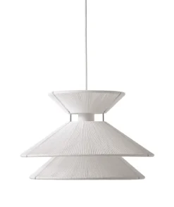 Kiku pendel, hvid/stål