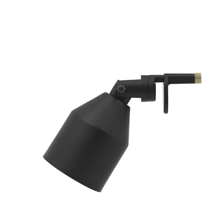 Klip lampe, sort