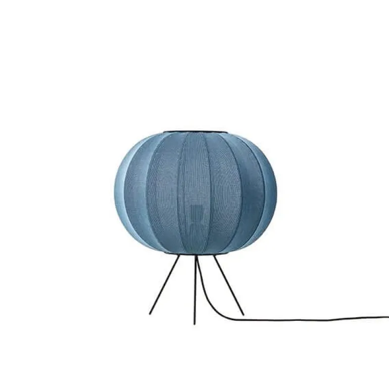 Knit-Wit Ø45 gulvlampe lav, bluestone
