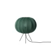 Knit-Wit Ø45 gulvlampe lav, tweed grøn