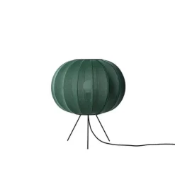 Knit-Wit Ø45 gulvlampe lav, tweed grøn