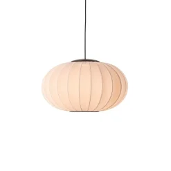 Knit-Wit Ø57 oval pendel LED, sandstone