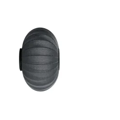 Knit-Wit Ø57 oval væglampe / loftlampe, sort