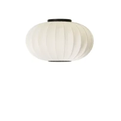 Knit-Wit Ø57 oval væglampe / loftlampe, pearl hvid