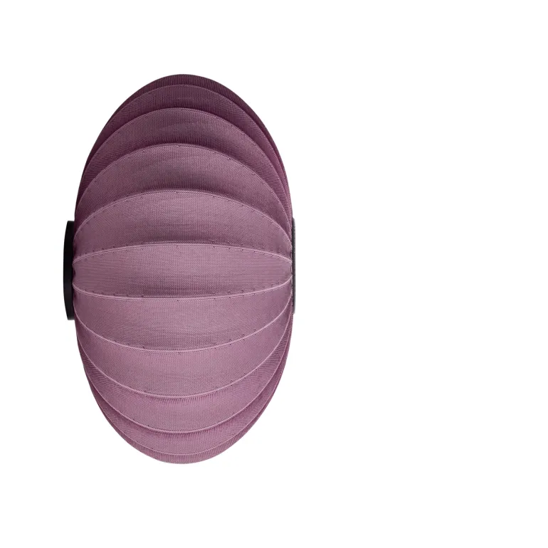 Knit-Wit Ø76 oval væglampe / loftlampe, bourgogne