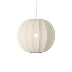 Knit-Wit Ø60 rund pendel, pearl hvid