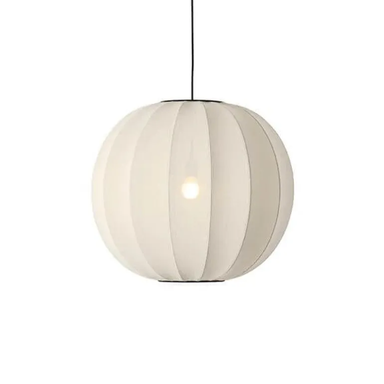 Knit-Wit Ø60 rund pendel, pearl hvid