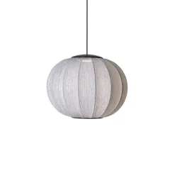 Knit-Wit Anniversary Ø45 rund pendel LED, glitter sølv