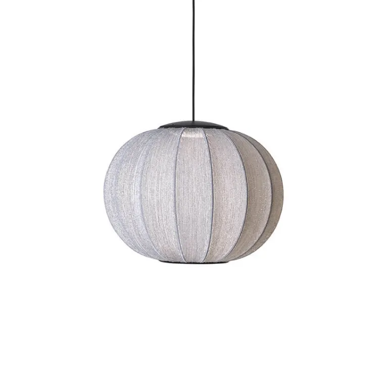 Knit-Wit Anniversary Ø45 rund pendel LED, glitter sølv