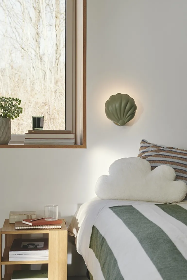 Konchi væglampe, grøn