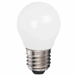 LED 4W kronepære opal, E27, 2700K (3-trins dæmp)