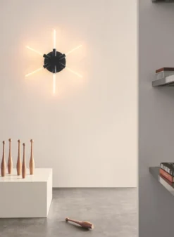 Liberty Star væglampe, sort