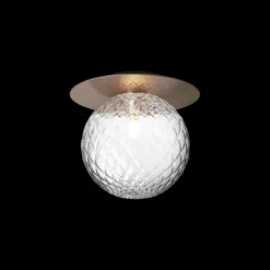 Liila 1 large væglampe / loftlampe, mørk bronze/klar