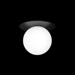 Liila 1 large væglampe / loftlampe, sort/opal