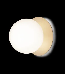 Liila 1 large væglampe / loftlampe IP44, nordic guld/opal