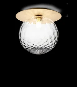 Liila 1 large væglampe / loftlampe IP44, nordic guld/klar