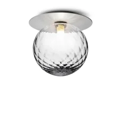 Liila 1 large væglampe / loftlampe IP44, light silver/klar